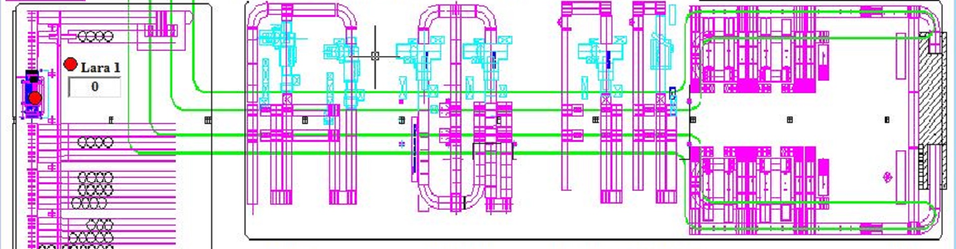 Impianto  di movimentazione pneumatici